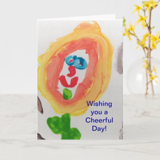 Feiertag Karte (Gelbe Blume)