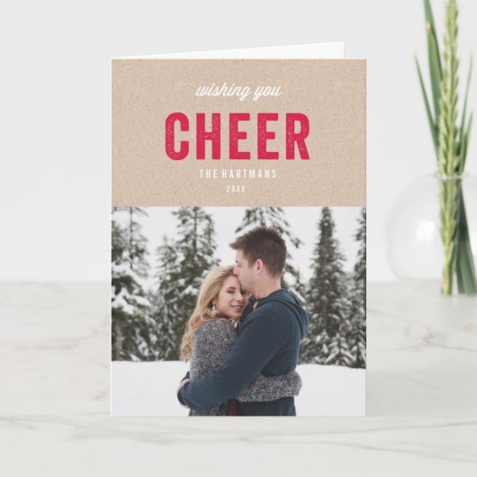 Feiertag Kraftpapier Feiertagskarte (Vorderseite)