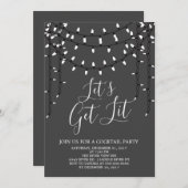 Feiertag - Lit Cocktail Party Einladung (Vorne/Hinten)