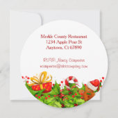 Feiertag mit Goldener Glocke Einladung (Rückseite)