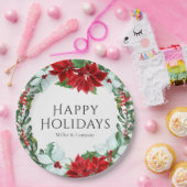 Feiertag Modernes Weihnachtsfest im Unternehmen Pa Pappteller (Party)