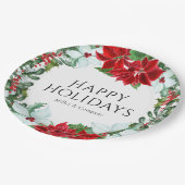 Feiertag Modernes Weihnachtsfest im Unternehmen Pa Pappteller (Schrägansicht)