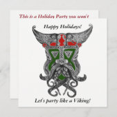 Feiertag - Party wie ein Viking Einladung (Vorne/Hinten)