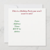 Feiertag - Party wie ein Viking Einladung (Rückseite)