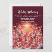 Feiertag Pastel Zeichnend Weihnachtsangeln Einladung (Vorderseite)