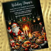 Feiertag Pastell Zeichnend Santa Einladung