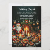 Feiertag Pastell Zeichnend Santa Einladung (Vorderseite)