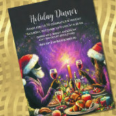 Feiertag Pastell Zeichnend Santa Lila Einladung