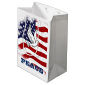 Feiertag - patriotische mittlere geschenktüte (Rückseite Schrägansicht)