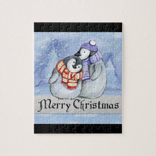Feiertag Penquins Puzzle (Vertikal)