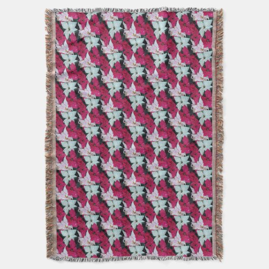 Feiertag Poinsettias Floral Decke (Vorderseite Vertikal)