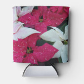 Feiertag Poinsettias Floral Dosenkühler (Vorderseite)