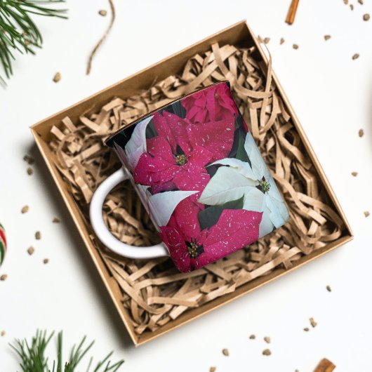 Feiertag Poinsettias Floral Kaffeetasse
