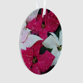 Feiertag Poinsettias Floral Ornament (Vorderseite)