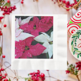 Feiertag Poinsettias Floral Serviette