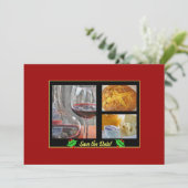 Feiertag Rett-the-Date Einladung (Stehend Vorderseite)