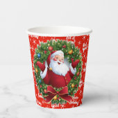 Feiertag Santa Pappbecher (Rückseite)