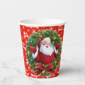 Feiertag Santa Pappbecher (Vorderseite)