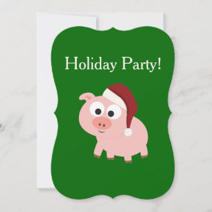 Feiertag! Santa Pig Einladung