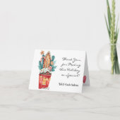 Feiertag Vielen Dank für Ihre schöne Silvesterkart Dankeskarte (Vorderseite)