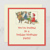 Feiertag, Weihnachten Einladung (Vorne/Hinten)