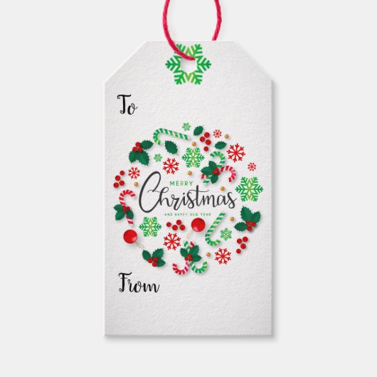 Feiertag - Weihnachtsfeiertag Geschenkanhänger (Vorderseite)