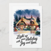 Feiertag - Weihnachtskarte Feiertagskarte (Vorne/Hinten)