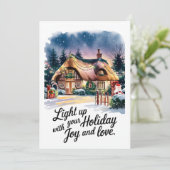 Feiertag - Weihnachtskarte Feiertagskarte (Stehend Vorderseite)