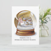 Feiertag - Weihnachtskarte Feiertagskarte (Stehend Vorderseite)