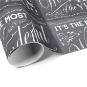 Feiertag Weihnachtstafel Geschenkpapier (Rolleneckpunkt)