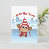 Feiertag! Wintermonate Einladung (Stehend Vorderseite)