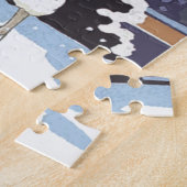 Feiertagborzoi-Dame In Snow Puzzle (Seite)