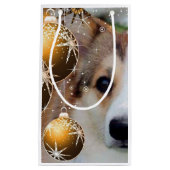 FeiertagCorgi mit Birnen Kleine Geschenktüte (Vorderseite)