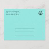 Feiertage 2027 Kalender, Firmenlogo Postkarte (Rückseite)