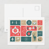 Feiertage-Collage Feiertagspostkarte (Vorne/Hinten)