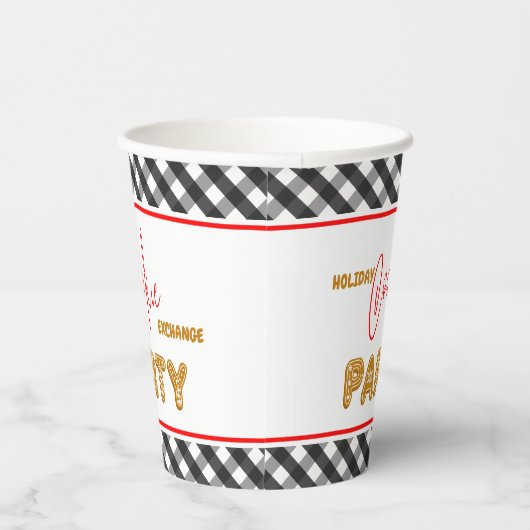 Feiertage Cookie Exchange Party Weihnachten Pappbecher (Rechts)