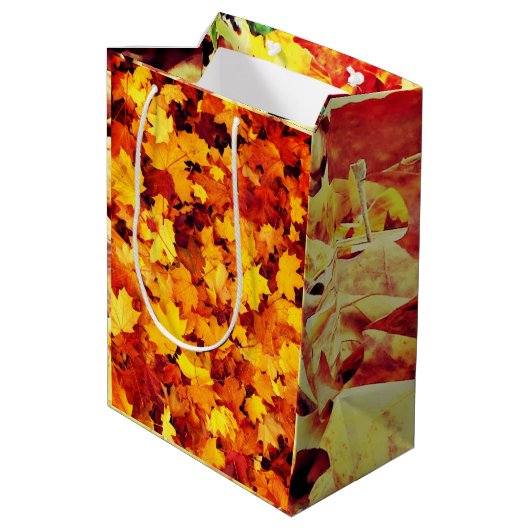 Feiertage Dankbar Mittlere Geschenktüte (Rückseite Schrägansicht)