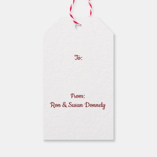 Feiertage der FeuerBranchen Geschenkanhänger (Rückseite)