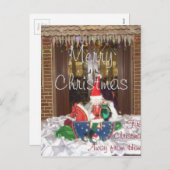 Feiertage der frohen Weihnachten weg von Zuhause (Vorne/Hinten)