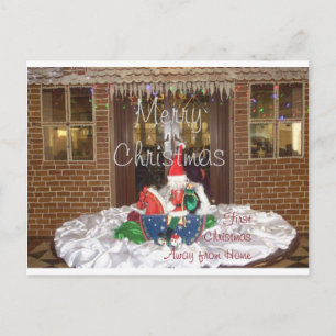 Feiertage der frohen Weihnachten weg von Zuhause