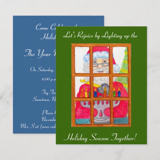 Feiertage Einladung (Vorne/Hinten)