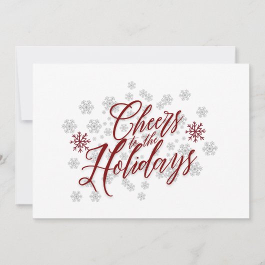 Feiertage - Elegante Weihnachtskarte Feiertagskarte (Vorderseite)