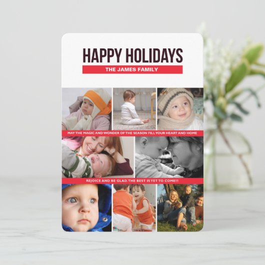 Feiertage Feiertagskarte (Stehend Vorderseite)