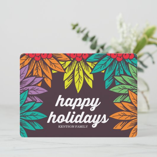 Feiertage Feiertagskarte (Stehend Vorderseite)