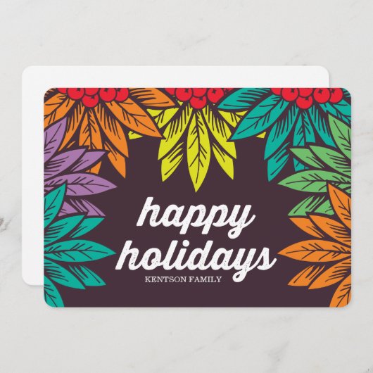 Feiertage Feiertagskarte (Vorne/Hinten)