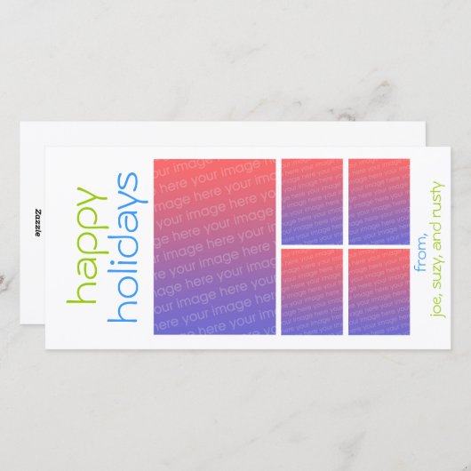 Feiertage Feiertagskarte (Vorne/Hinten)