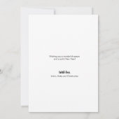 FEIERTAGE | FRIEDENHÖFLICHE LIEBE | FAMILIENFOTO EINLADUNG (Rückseite)