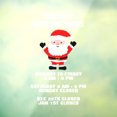 Feiertage Geschäftszeichenklammer Fensteraufkleber (Blatt 3)