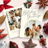 Feiertage Grüße Familie Fünf Foto Weihnachten