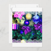 Feiertage Grüße_ Feiertagspostkarte (Vorne/Hinten)